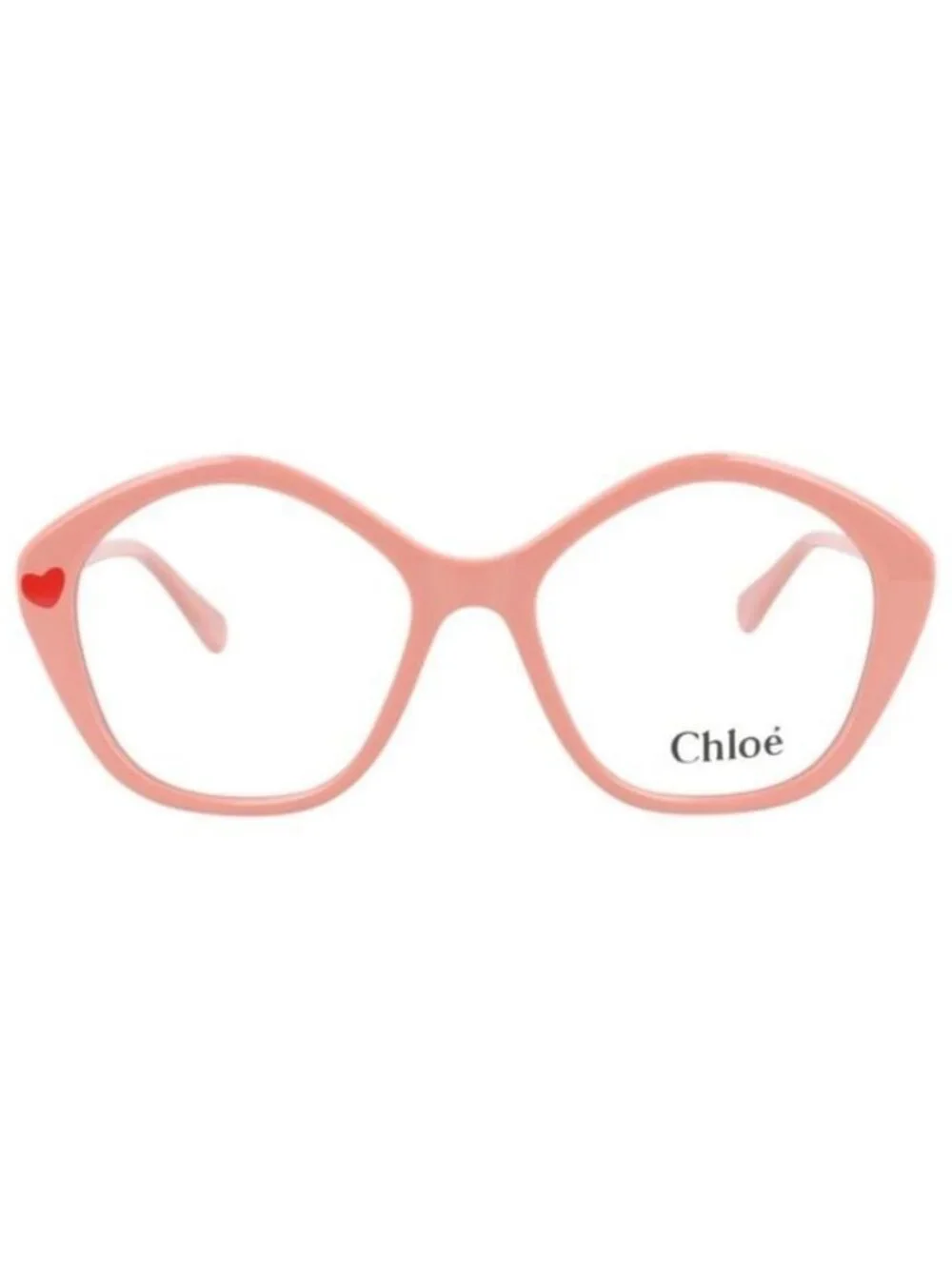 New Chloé Womens Square/Rectangle Pink Pink Transparent Fashion Designer Eyeglas